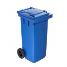 CONTENITORE MAX LT.120 BLU'   RIGENER. RUOTE E COP.