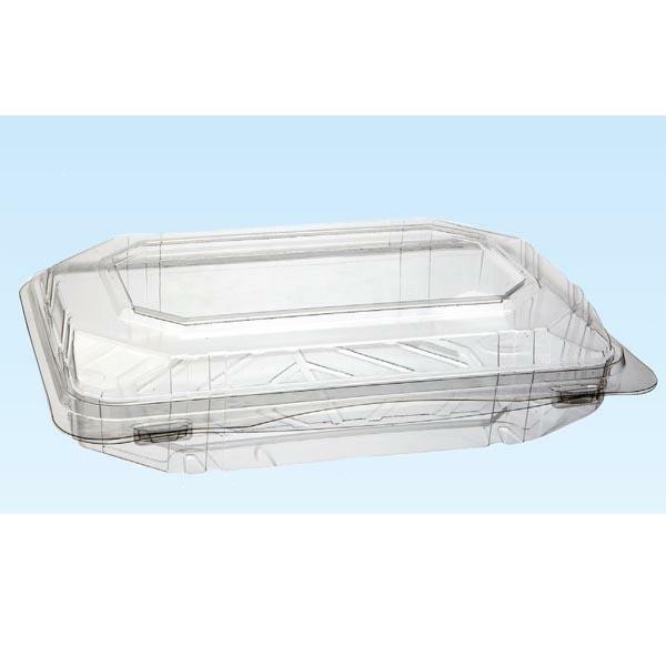 CONTENIT. TORTA PET RETTANGOLARE  MM.280X180X55 H.