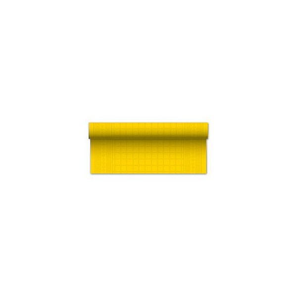 TOVAGLIA 120X7 MT. ROTOLO GIALLO DAMASCATO