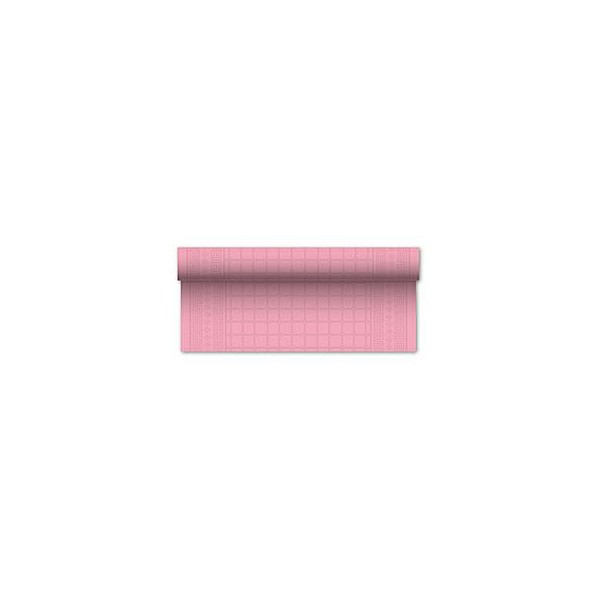 TOVAGLIA 120X7 MT. ROTOLO ROSA DAMASCATO