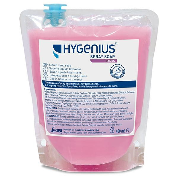 SAPONE SPRAY HANDS HYGENIUS 400 ML. RICARICA