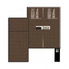 TOVAGLIOLI PORTAPOSATE 40X32 CACAO TASCA PZ.50 AIRLAID