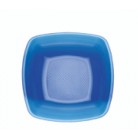 PIATTO FONDO SQUARE CM.18 PZ.25 BLU'