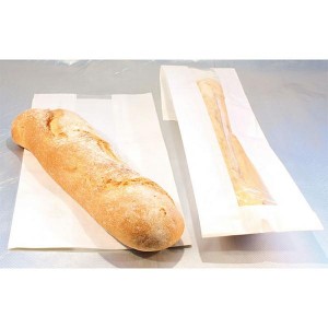 SACCHETTO BIANCO+BANDA FORATA PP 25X50 PZ. 500