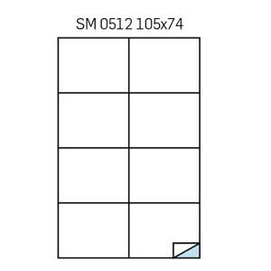 ETICHETTE ADES. 100 FOGLI A4 105X 74