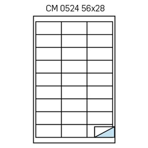ETICHETTE ADES. 100 FOGLI A4  56X28