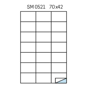 ETICHETTE ADES. 100 FOGLI A4  70X42