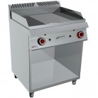 FRY TOP DOPPIO LISCIO-RIGATO 80X73X90 GAS METANO