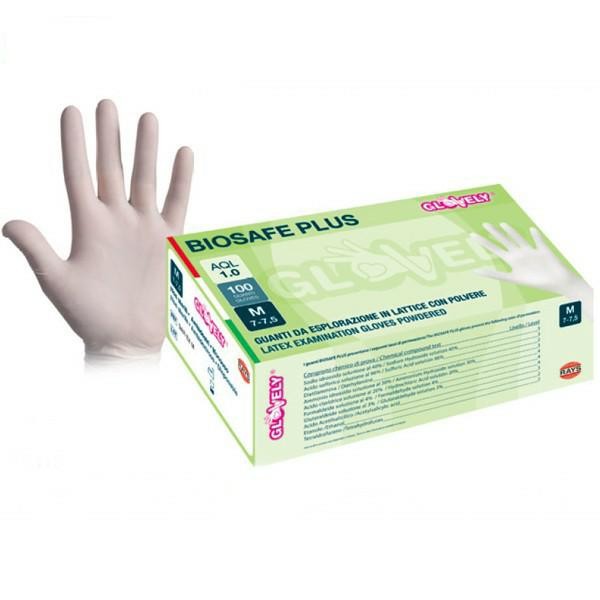 GUANTI LATTICE BIOSAFE 100 PZ MEDIO