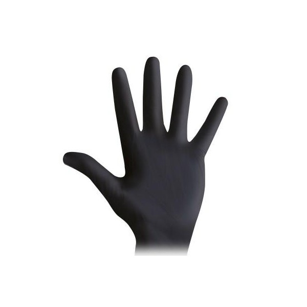 GUANTI NITRILE BLACK 100 PZ. XLARGE