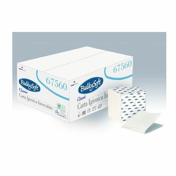 CARTA IGIENICA INTERFOGLIATA 250 FOGLI BULKYSOFT